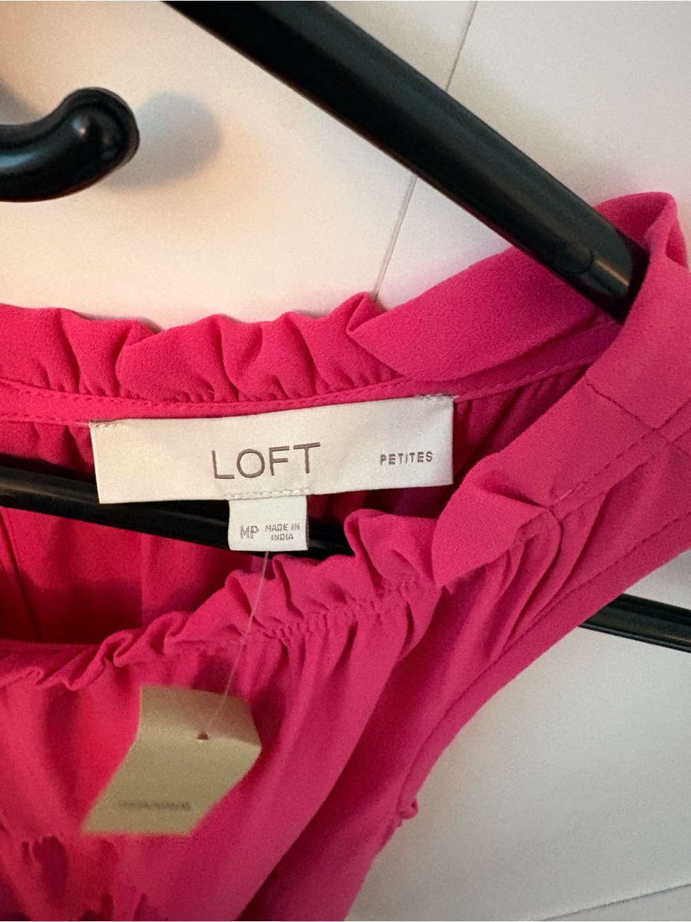 LOFT Petites Bright Pink Sleeveless Dress NWT